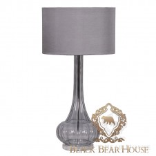 lampa szklana niebieska black bear house