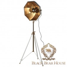 lampa fotografa sesyjna na trójnogu modern classic złote luksusowe black bear house .004